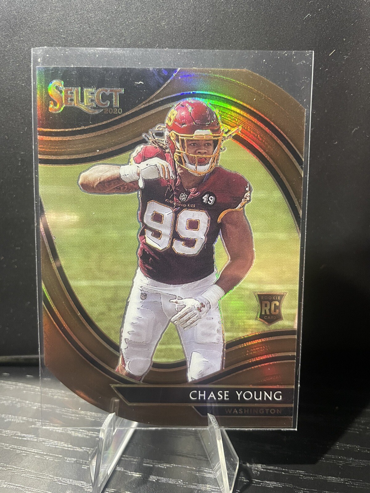2020 Select Chase Young Rookie Field Level Die Cut Copper /355