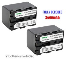 2x Kastar Battery for Sony NP-QM71D DCR-TRV950 DSR-PDX10 HDR-HC1 HDR-SG1
