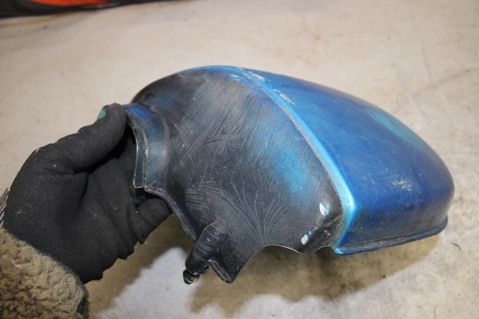 1978 Honda Hawk I 400 CB400T CB400 T CARENAGEM CAPÔ PAINEL LATERAL ESQUERDO 9916.UW - Imagem 3 de 4