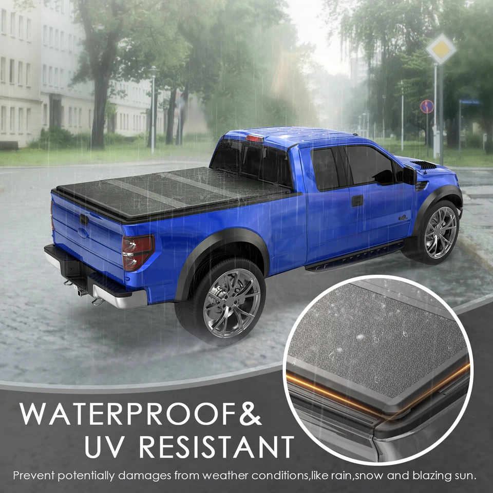 6FT Fiberglass Hard Tonneau Cover For 1983-2011 Ford Ranger 94-10 Mazda B2300 Foto 4 de 4