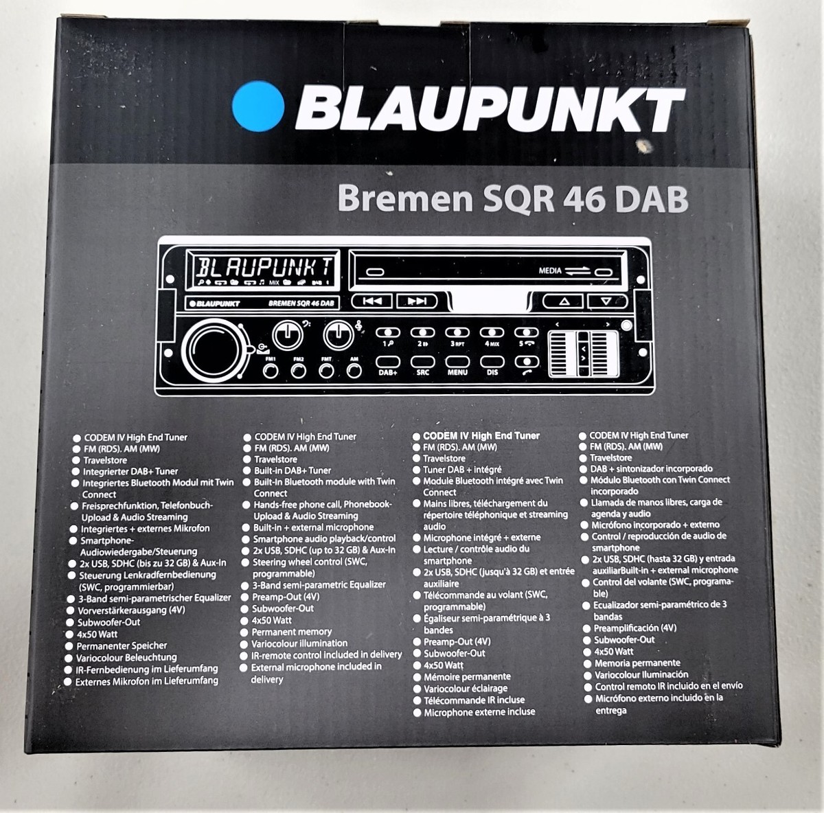 Blaupunkt Bremen SQR 46 DAB 1-DIN Vintage Style FM & AM Bluetooth