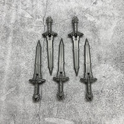 5pack Thorin Sword Blocks Weapons Accessories for Minifigure B10b229 Dwarf Sword