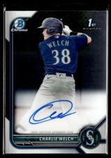 2022 Bowman Chrome 1st autographs Charlie Welch Auto