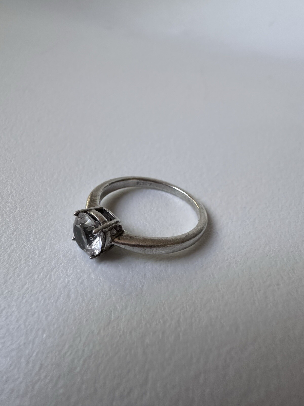 Round Simulated Diamond Solitaire Engagement Ring… - image 19