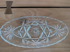 Glass decorative small Oval Dish
