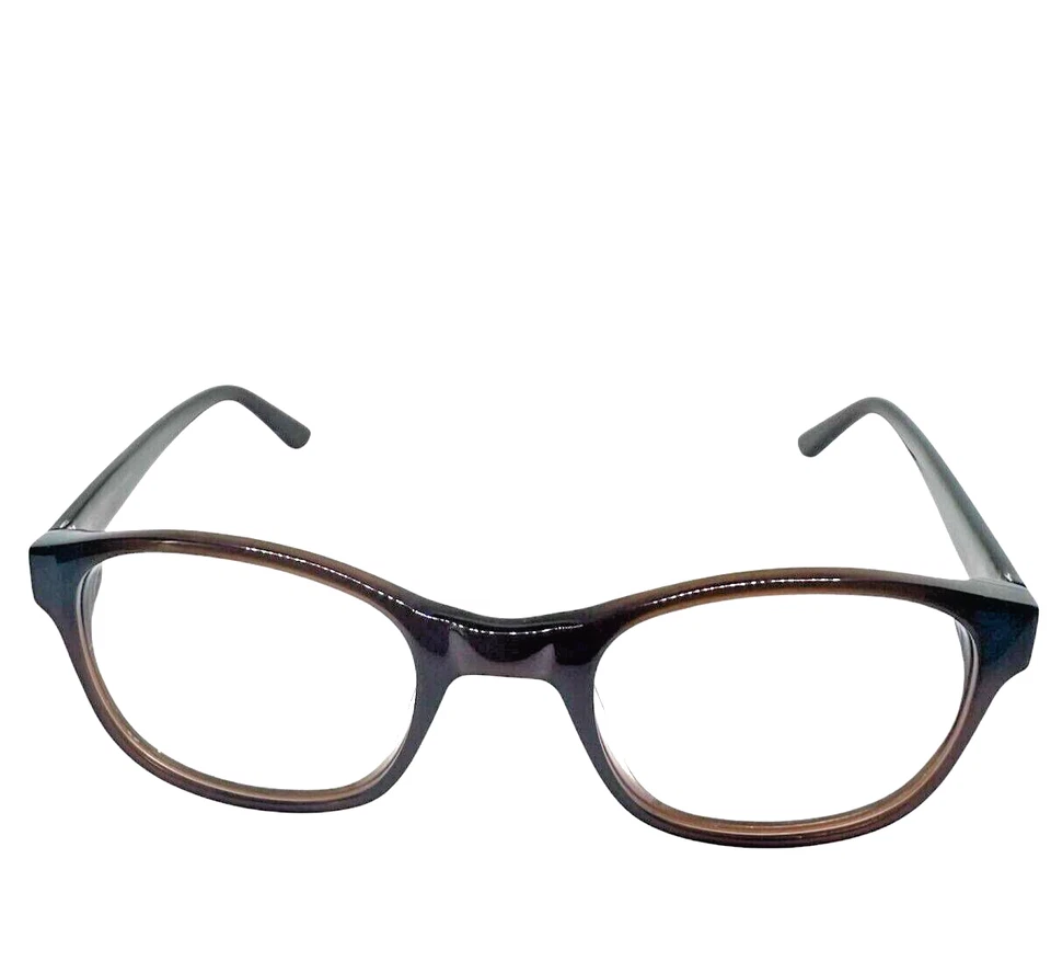 Anteojos para mujer cuadrados de plástico marrón 52-18-135 lente de demostración borde completo acetato Foto 2 de 4