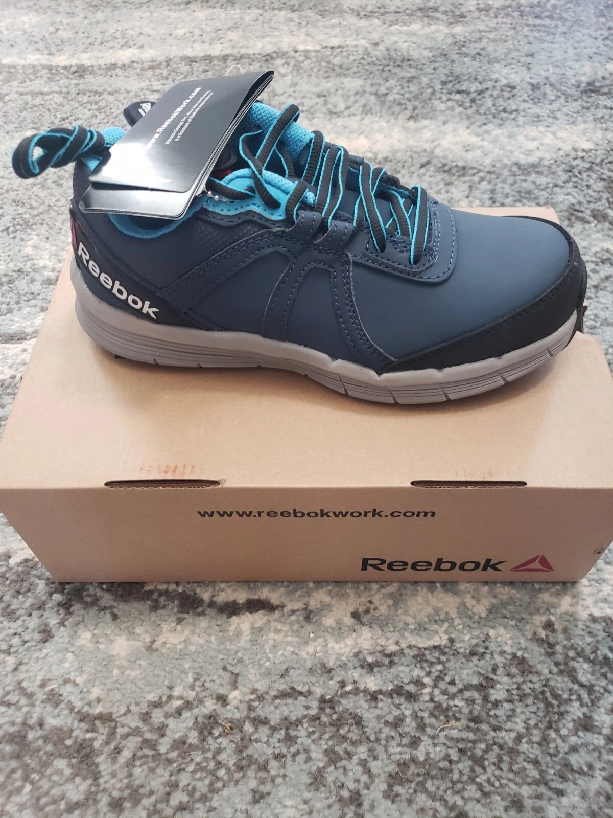 Reebok punta da lavoro guida da donna in acciaio taglia 7 5