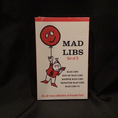 Mad Libs Set Books  Set of 5 NEW SEALED Sooper Son of Monster Party Game