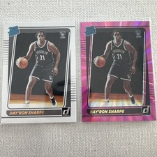 2021-22 Panini Donruss - Rated Rookie Day'Ron Sharpe #215 Holo Pink Laser (RC)