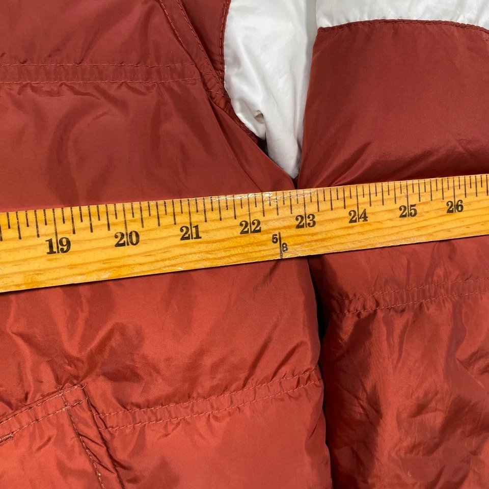 Abrigo Tommy Hilfiger Puffer 60% Plumón Chaqueta Para Hombre L Naranja Negro Reversible Invierno Foto 2 de 4