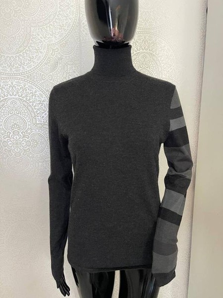 Women Akris Turtleneck Black Cashmere S