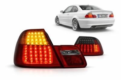 Set Rear Light LED for BMW 3 Series E46 Coupe Facelift 2003- VT301 Red Black