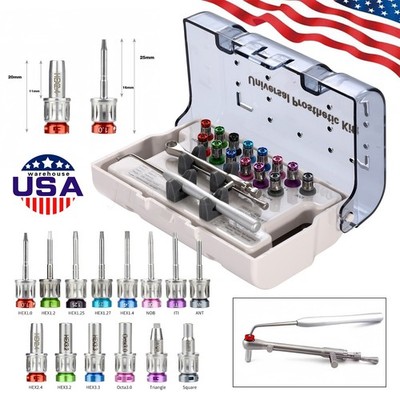 Implant Prosthetic Kit Locator Screwdrivers Multi Ball Abutment Drivers Wrench