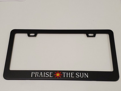 PRAISE THE SUN LICENSE PLATE | BLACK METAL | DARK SOULS | GAMING | SOLAIRE | USA