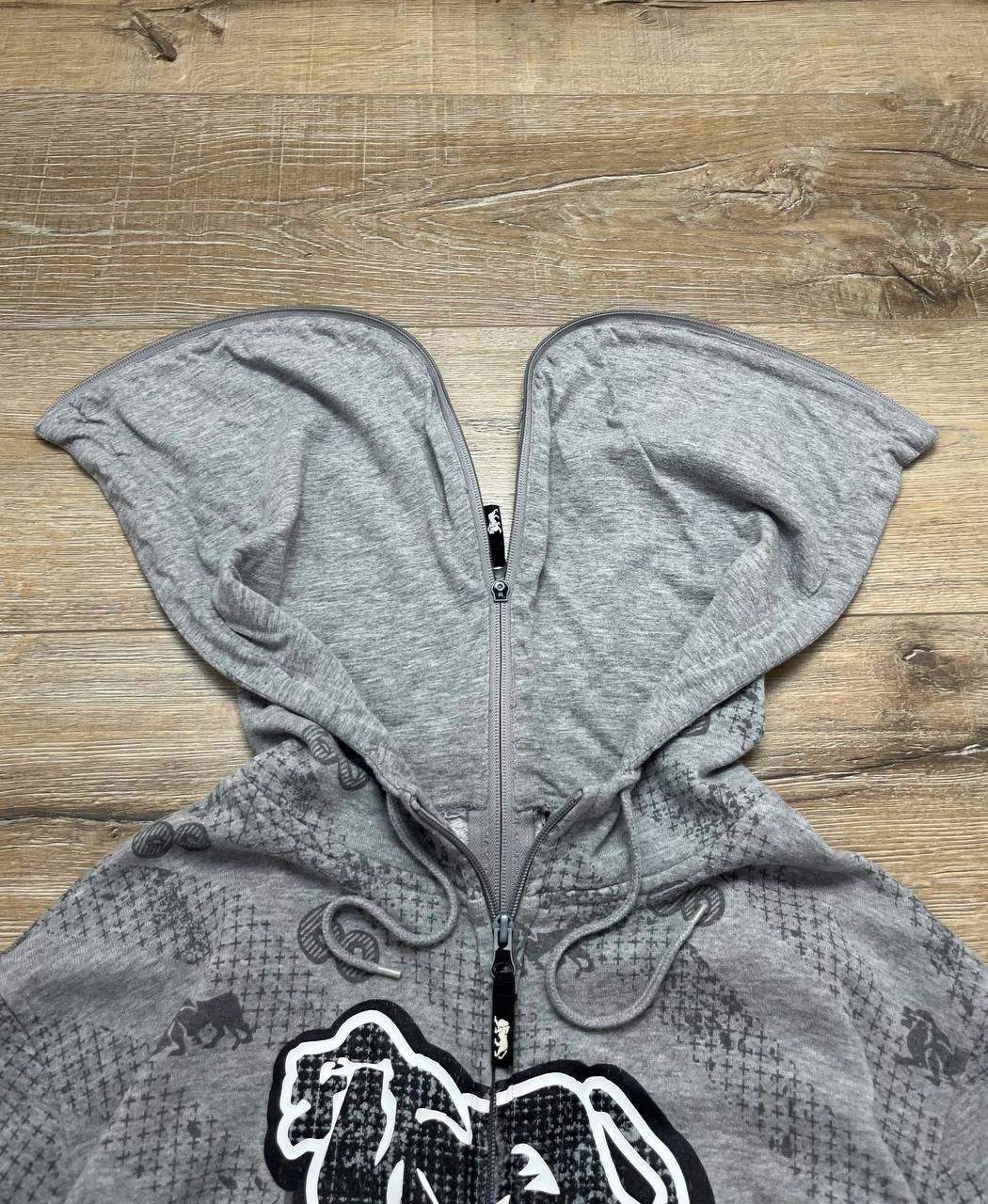 Rare Lonsdale Full Zip All Over 60 Zip Hoodie Men's Size M image 4