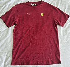 Puma Ferrari Miami GP Men's Graphic Tshirt Crimson Red Size Small