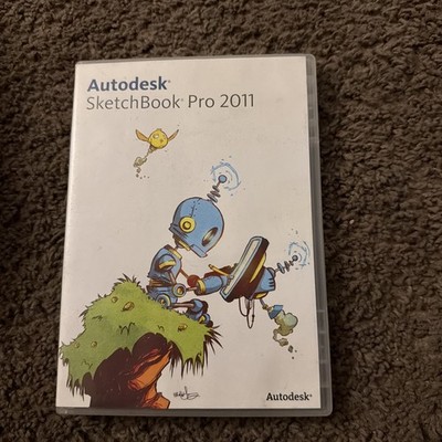 Autodesk SketchBook Pro 2011 Windows PC Software Product Key Disc Case