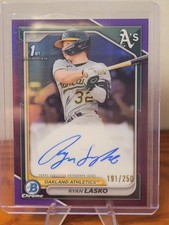 2024 Bowman - Chrome Prospects Ryan Lasko #BCP-105 Purple Refractor /250 (RC)
