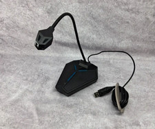 Cmteck USB Desktop Gaming Microphone Flexible Gooseneck PC Mic Black