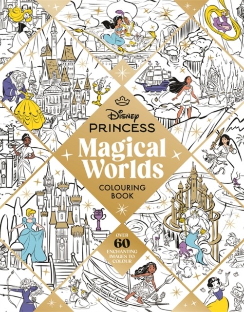 Disney Princess Magical Worlds Colouring Book by Walt Disney PAPERBACK - Image 3