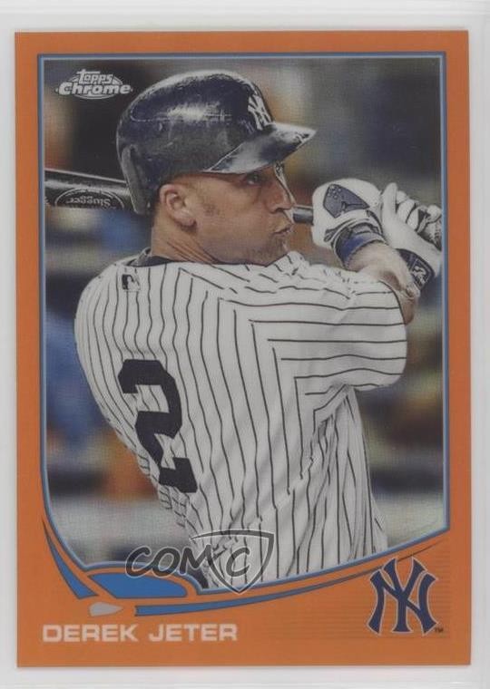 2013 Topps Chrome Retail Orange Refractor Derek Jeter #10 HOF 0r4
