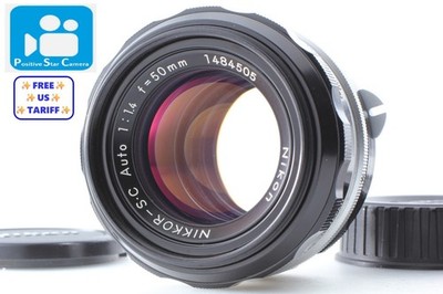    Near MINT  Nikon Non Ai Nikkor-S.C Auto 50mm f1.4 MF Objektiv aus...