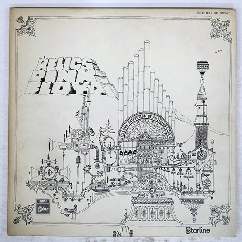 PINK FLOYD RELICS ODEON OP80261 Japan RED VINYL VINYL LP