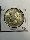1921 $1 Silver Peace Dollar Nice UNC Detail High Relief Key Date