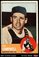 1963 Topps #373 Jim Campbell Colt 45s 2 - GOOD
