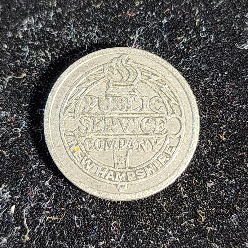 Public Service Company of New Hampshire Transit Bus Token - Manchester, NH B3235