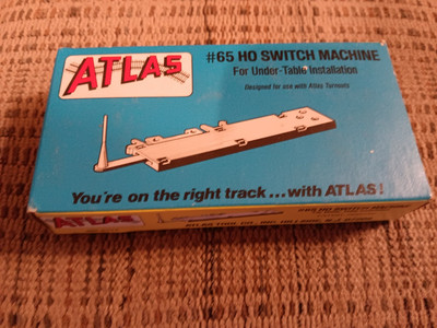 Atlas #65 HO Switch Machine-Under-Table Installation- NOS 