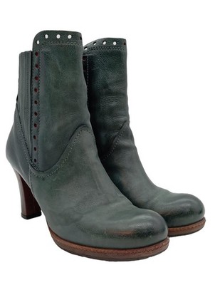 AIRSTEP Schlüpf-Stiefeletten Damen Stiefeletten Gr. DE 40 waldgrün Casual-Look