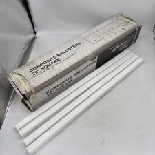 4 Composite Balusters Square 29”x1”x1” TimberTech Azek White AZT29BALW Scratches