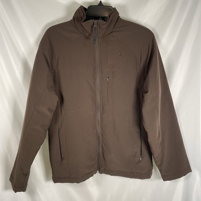 SNOZU Women s Zip Up Brown Coat Jacket Medium Soft Winter Fall Warm Pockets