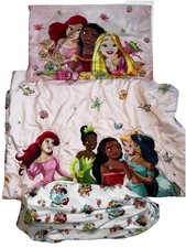 3 Pc Disney Princess Besties Make You Smile Toddler/Crib blanket Sheet Set