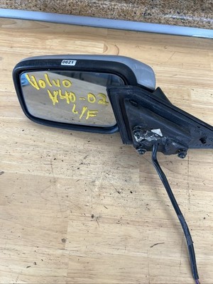 2000-2004 Volvo S40 V40 Driver Left Side View Power Door Mirror Black Metallic