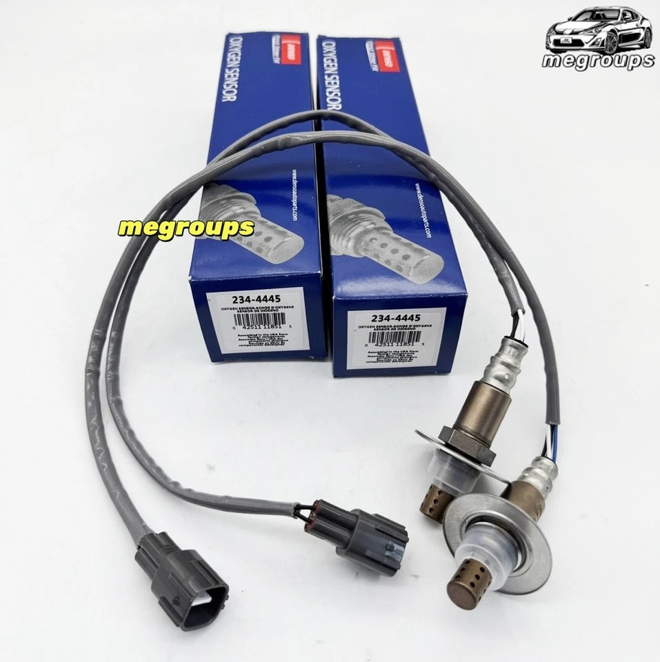 2X DENSO O2 OXYGEN SENSOR DOWNSTREAM FOR SUBARU LEGACY IMPREZA 234-4445 - Image 2 of 4