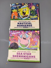 Dr Squatch Limited Edition SPONGEBOB SQUAREPANTS & PATRICK Natural Soap Bars 2pc