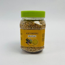 ANYMODU Natural White Millet Seed Bird Food Nutritious Daily Diet for Parakeets