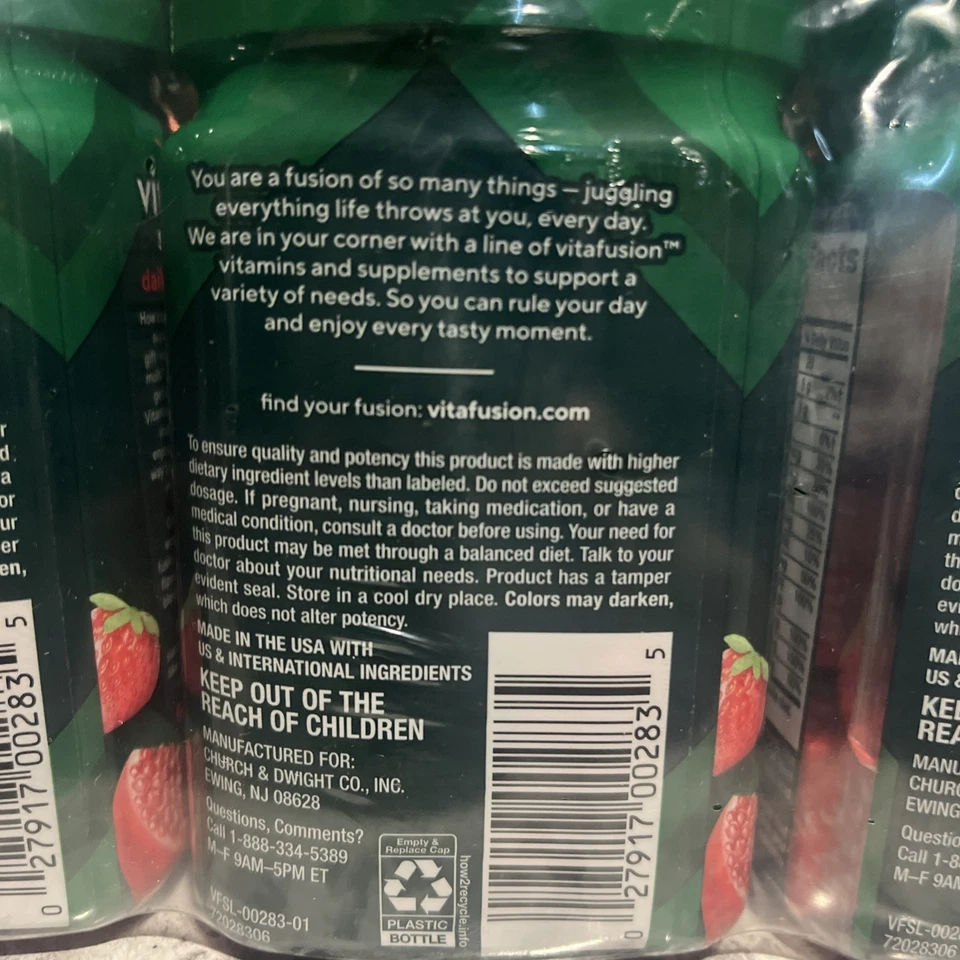 Lote 3 Vitafusion Soft Chews- Daily Wellness Berry Fusion 90 ct validade 26/03 - Imagem 3 de 4