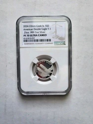 2024- Cook Islands- American Double Eagle- NGC -PF70 Ultra Cameo 8B