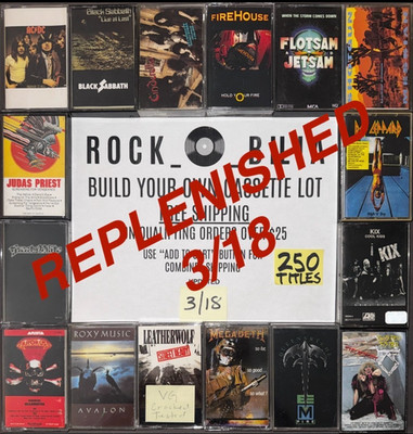 $1 and UP 80s 90s METAL Buy $25 get free shipping CASSETTE TAPES BUILD YOUR LOT