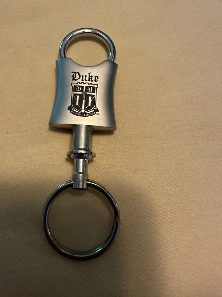 Duke University 2 Ring Keychain - Image 2 of 3