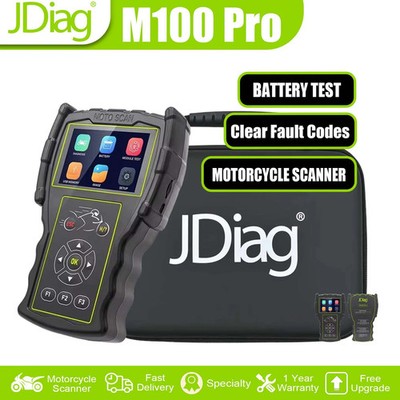 M100 Pro Motorcycle OBD2 Scanner Diagnostic Tool Full System Fault Code Reader