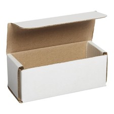 AVIDITI White Corrugated Cardboard Small Mailing Boxes, 5"L x 2"W x 2"H, 50-P...