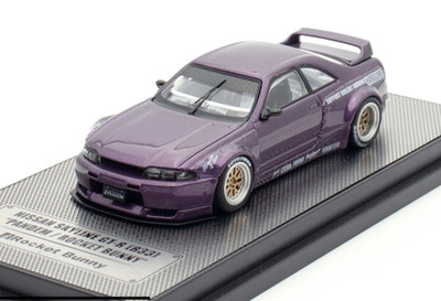 INNO64 MODELS Nissan Skyline GT-R R33 Pandem Rocket Bunny Purple