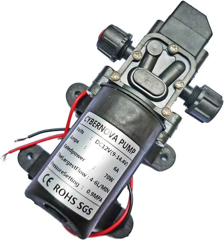 DC12V 131 PSI Pompa Autoadescante a Membrana Ad Alta Pressione Ad Acqua Caravan/