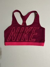 Nike Pro Classic Sports Bra Size Large Wine/Peach. No Pads Great Condition
