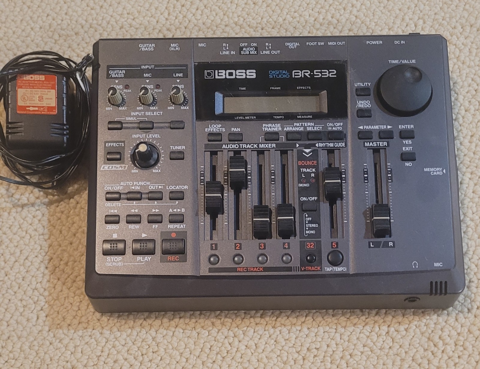 Boss BR-532 Digital Studio Multi-Track Recorder w/ 32MB media card.