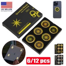 6/12 Stickers Quantum Anti Radiation Shield 5G EMF Protection for Phones Laptops